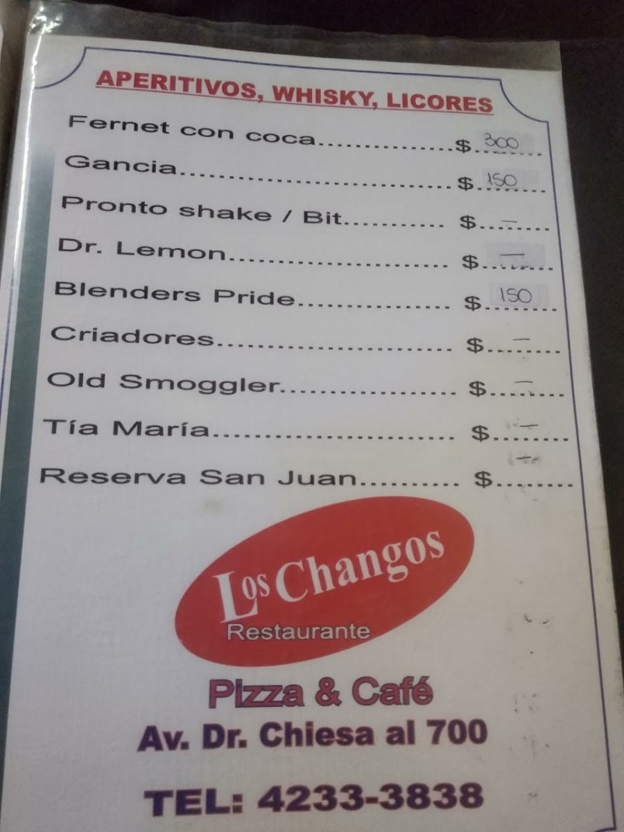 Los Changos Menu - Image 4